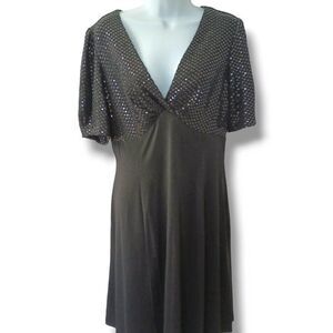 Black Cocktail Party Dress Size 12‎ Shimmer & Sparkle